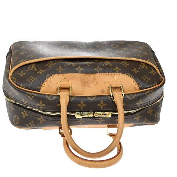 LOUIS VUITTON LV Logo Deauville Hand Bag Monogram Leather Brown M47270 81YH747 - Picture 5 of 16